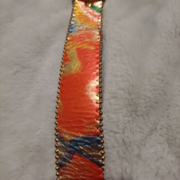 Belts by Simon metallic multi colored leather belt large - Picture 9 of 16
